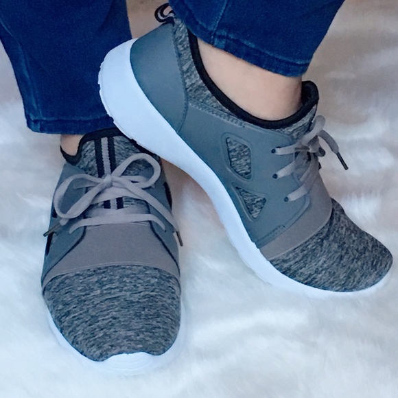 Shoes - Gray Slip On Sneakers